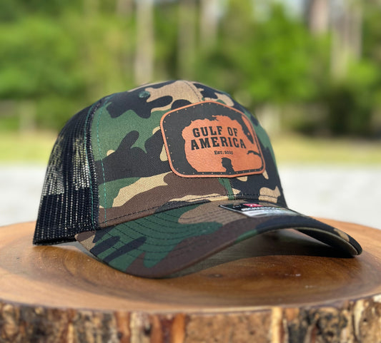 Gulf of America Hat (Woodland Camo)