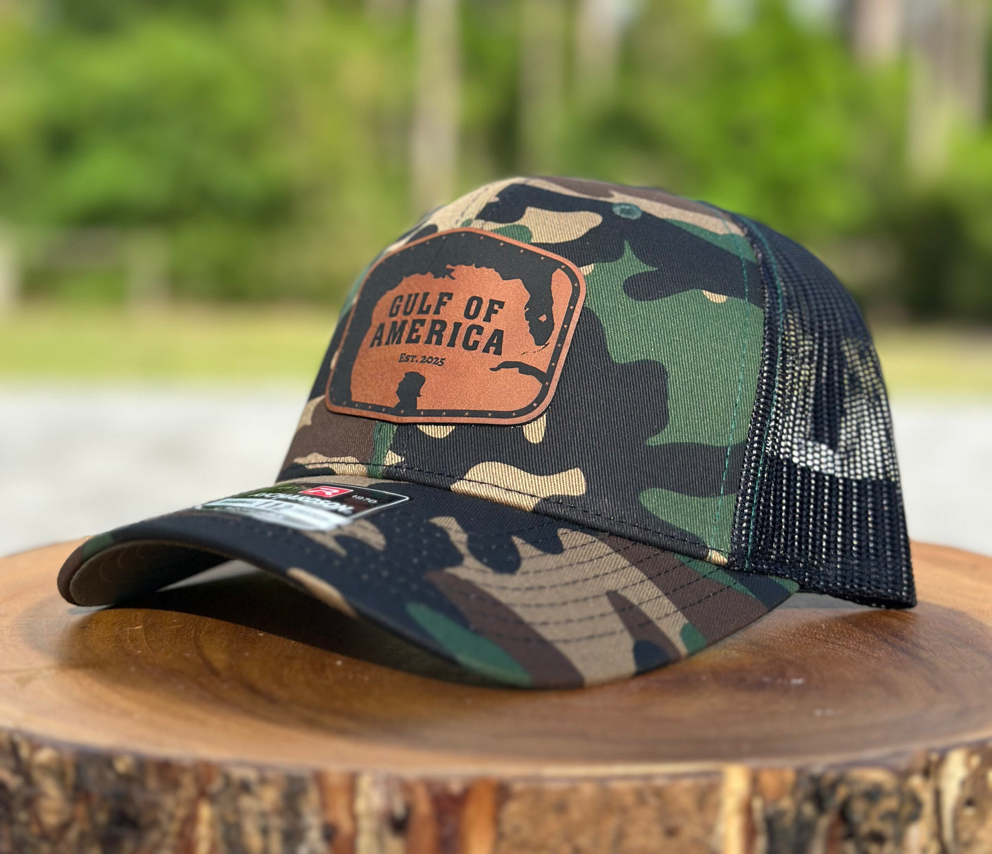Gulf of America Hat (Woodland Camo)
