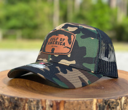 Gulf of America Hat (Woodland Camo)