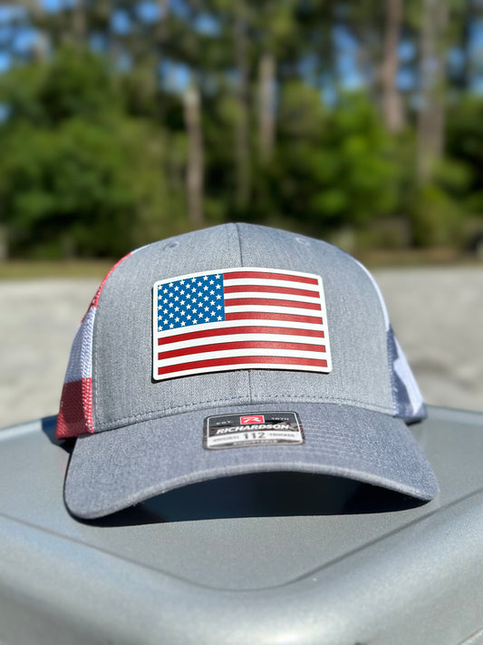American Flag Hat Red,White & Blue (Acrylic)