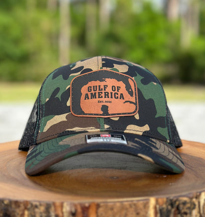 Gulf of America Hat (Woodland Camo)