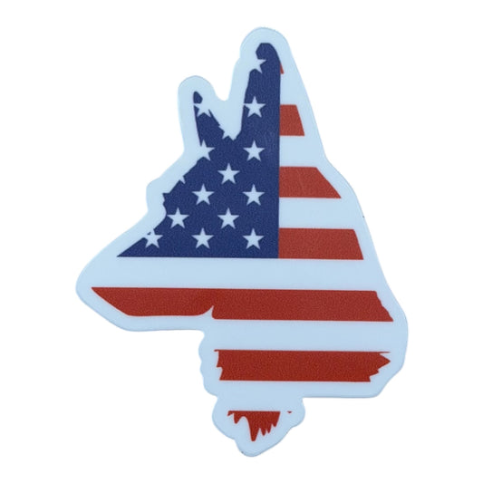American Flag K-9 Sticker